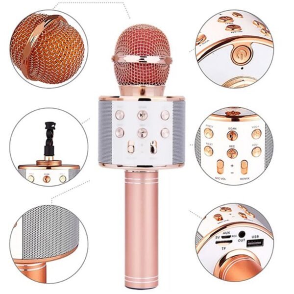 Wireless Bluetooth Recording Condenser Handheld Microphone Bluetooth Speaker