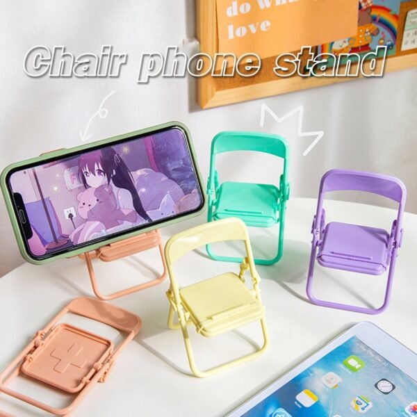 Chair-Shaped Mobile Stand ? Stylish & Sturdy Phone Holder for Home & Office Use - Image 5