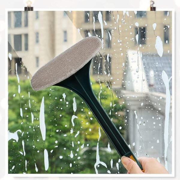 2-in-1 Mesh Cleaning Brush & Wiper with Extended Handle ? Window Cleaner (1 Pc) - Image 4