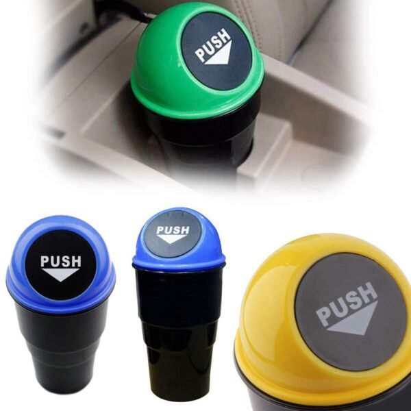 Car Dustbin / Mini Car Trash Bin / Car Ashtray - Image 3