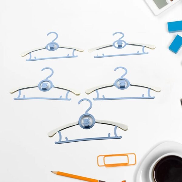Large Adjustable Plastic Dress Hangers ? Space-Saving & Lightweight (5 Pc) - Image 5