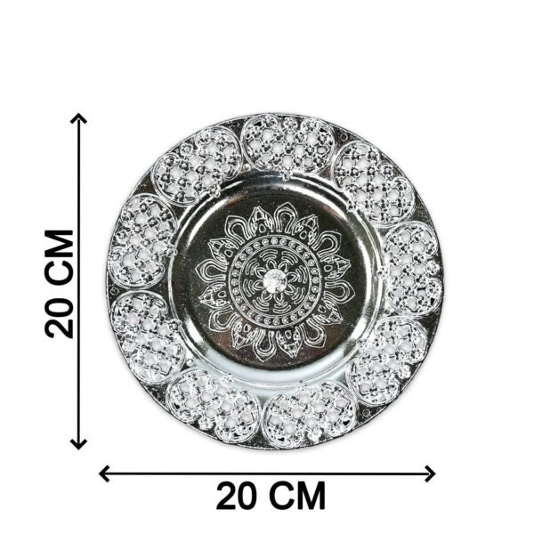 Beautiful 8-Inch Plastic Pooja Thali Set ? Perfect for Daily Use & Special - Image 5