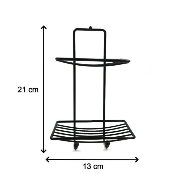 2 Layer SS Soap Rack used in all kinds of places household and bathroom - Image 5