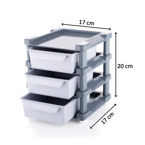Mini 3 Layer Drawer Used for storing makeup equipment?s and kits used by - Image 5