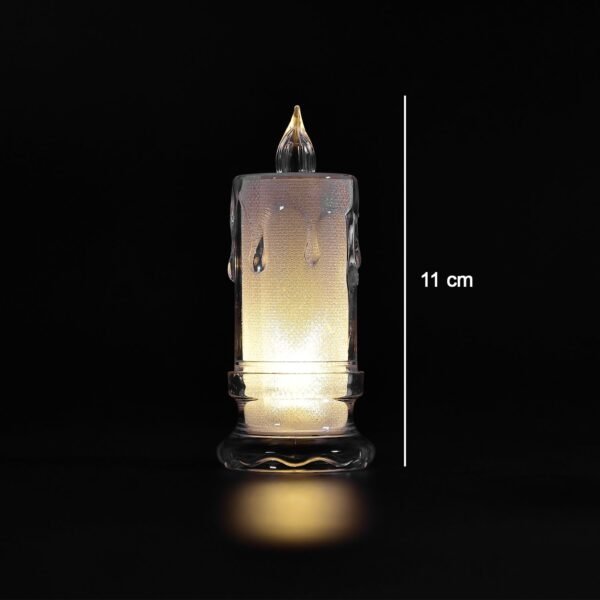 Big Flameless Melted Design Candles Set (12 pcs) - Image 5