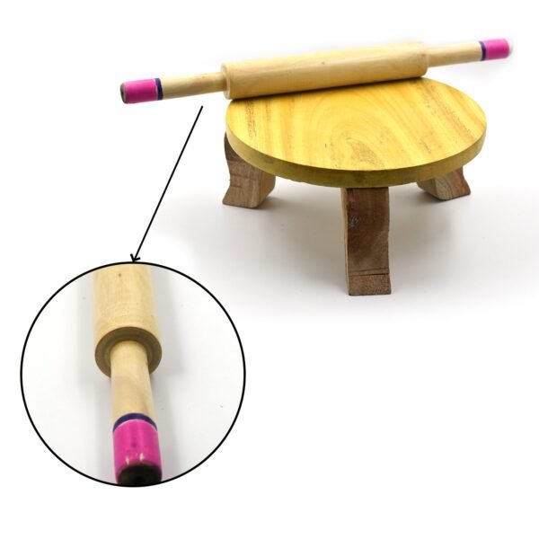 Wooden Roti Maker Belan Used for Home Purposes Including Making Rotis Etc. - Image 4