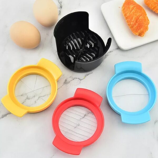Multifunctional 3-in-1 Egg Cutter - Stainless Steel Slicing Tool with Durable - Image 4