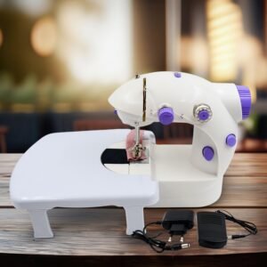 Home Tailoring Sewing Machine With Extension Table Set, Foot Pedal, Adapter