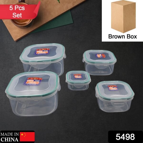 Kitchen Storage Containers Set ? Fridge Storage, Plastic Organizer, Snap-Seal - Image 2