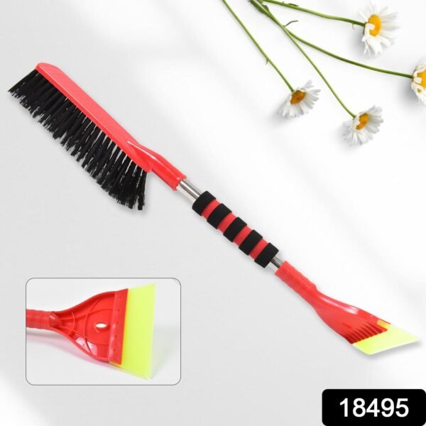 Ice Scraper Car Snow Brush 2 in 1 Comfortable Grip (1 Pc / 67 Cm Long) - Image 2