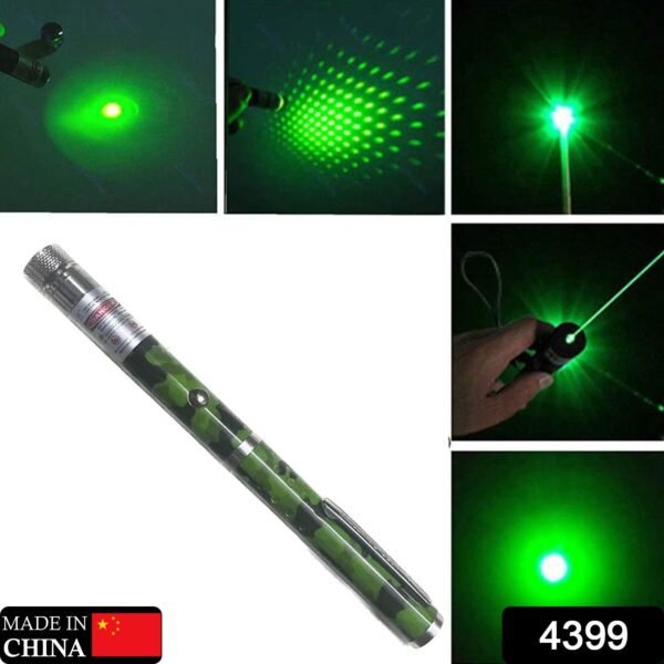Green Multipurpose Laser Light Disco Pointer Pen Beam With Adjustable Antena - Image 2