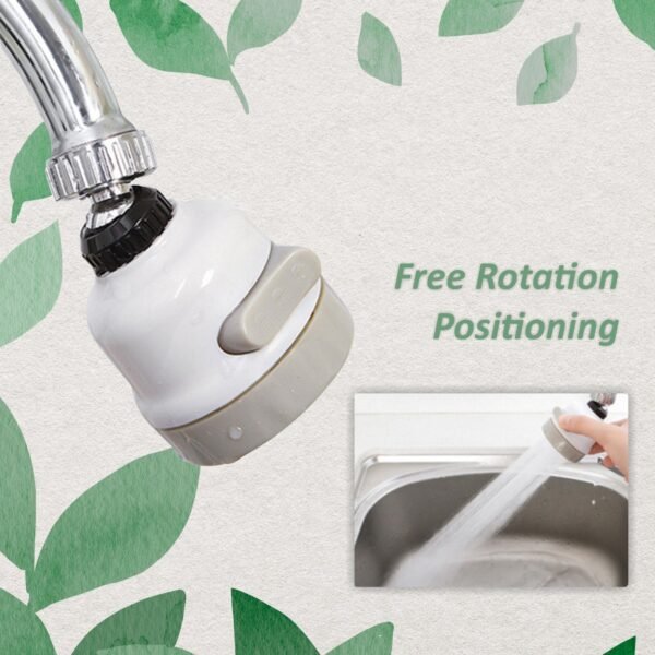Rotatable Splash Proof 3 Modes Water Saving Nozzle Filter Faucet Sprayer - Image 3