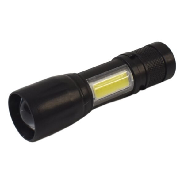 LED USB Rechargeable Mini Flashlight ? Ultra-Bright Zoom & COB Side Lantern, - Image 5