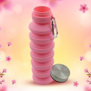 Foldable Water Bottle, Silicone Leak Proof Portable Sports Travel Water Bottle