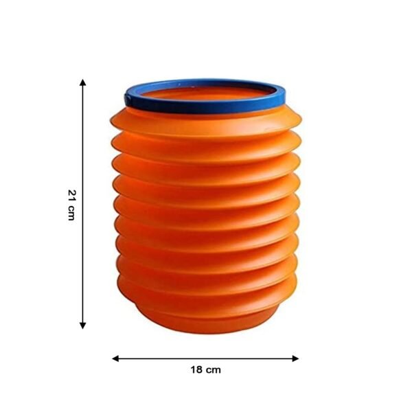 Foldable Storage Bucket , Water Container & Dustbin Multiuse Bucket For Home , - Image 5