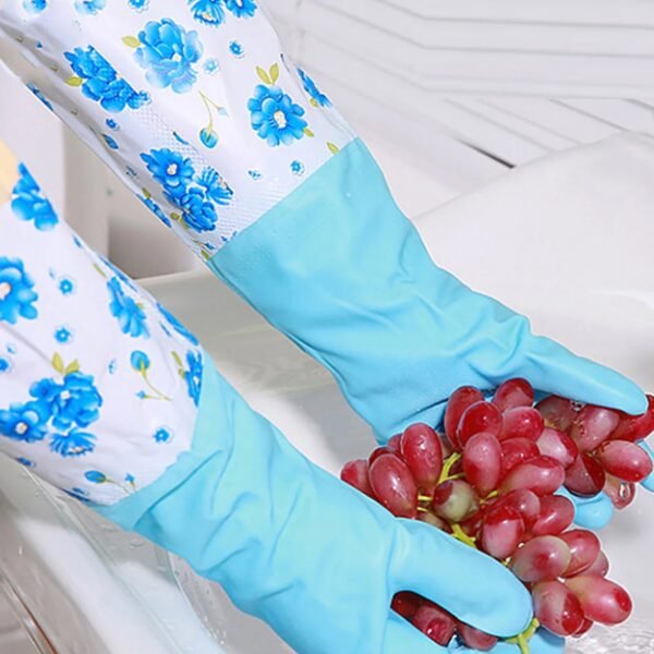 2-Pair Large Blue Multipurpose Gloves ? Ideal for Washing, Gardening & Cleaning - Image 3