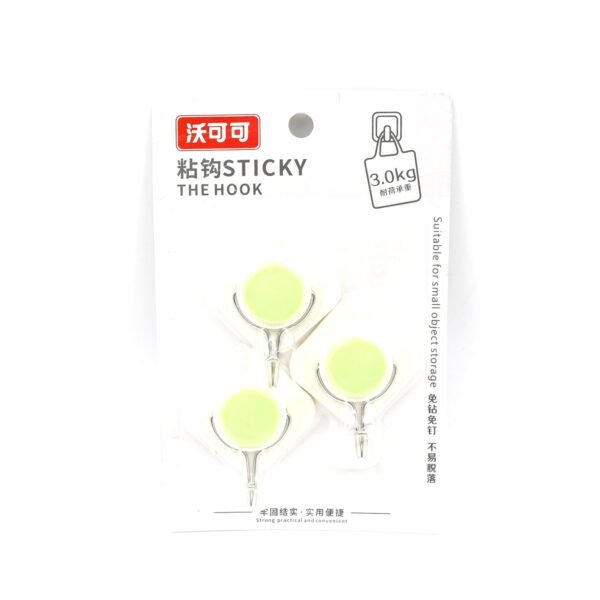 Multipurpose Strong Hook Self-Adhesive hooks for wall Heavy Plastic Hook, - Image 5