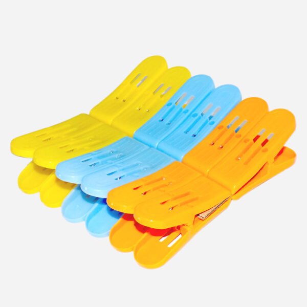 Plastic Cloth Double Pin Clips for cloth Dying cloth (multicolour) (Pack of 12) - Image 2