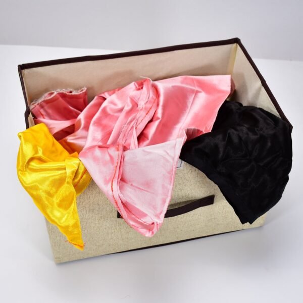 Foldable Cotton Linen Storage Box ? Multi-Room Organizer with Lid & Handles - Image 5