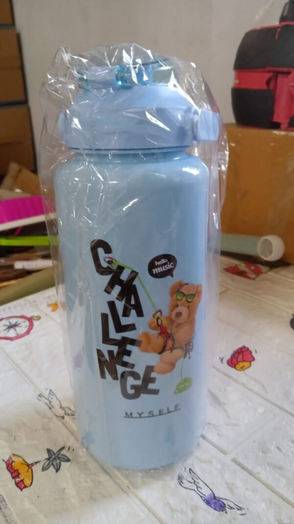 Plastic Water Bottle Set ? BPA-Free, Leak-Proof, Cartoon Design for Kids & Gym - Image 5