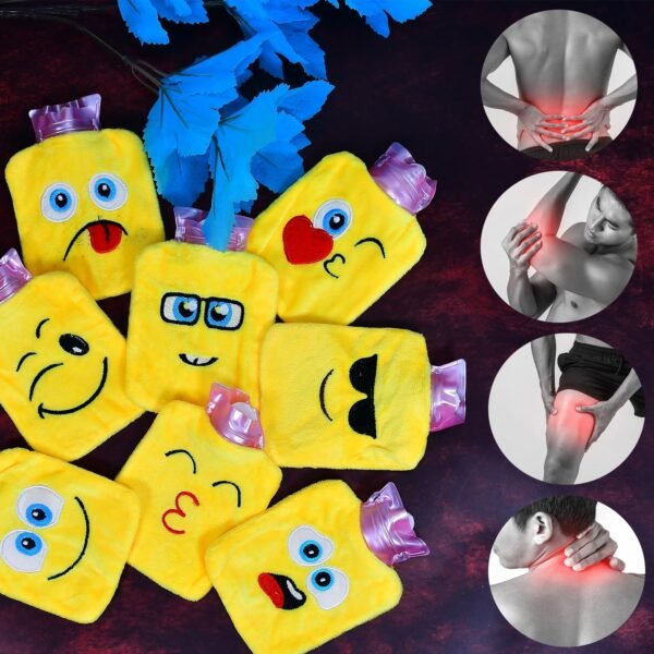 Fun Emoji Relief (1 Pc): Mini Hot Water Bag for Aches & Pains - Image 3