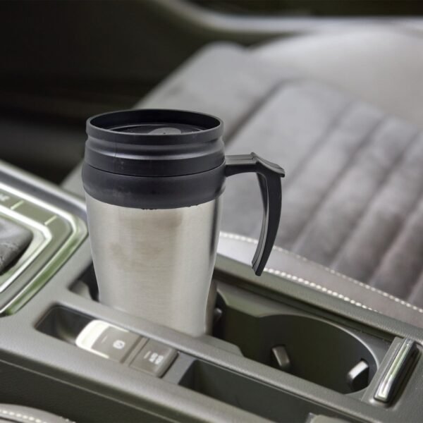 Stainless Steel Vacuum Glass Insulated Glass Coffee Cups (With Lid & Handle / 1 - Image 3
