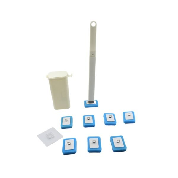 Toilet Brush Wand, Toilet Brush Kit with 8 Count Disposable Toilet Refills Heads - Image 4