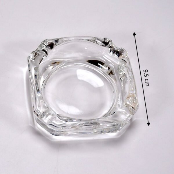 Glass Brunswick Crystal Quality Cigar Cigarette Ashtray Round Tabletop for Home - Image 5