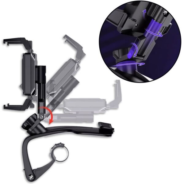 Car Mobile Phone Holder Mount Stand with 360 Degree. Stable One Hand - Image 4