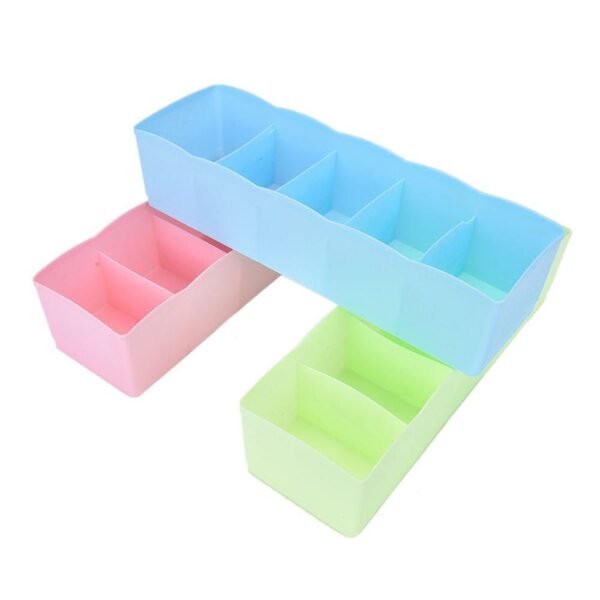 5 Compartments Socks / Handkerchief / Underwear Storage Box Socks Drawer Closet - Image 4