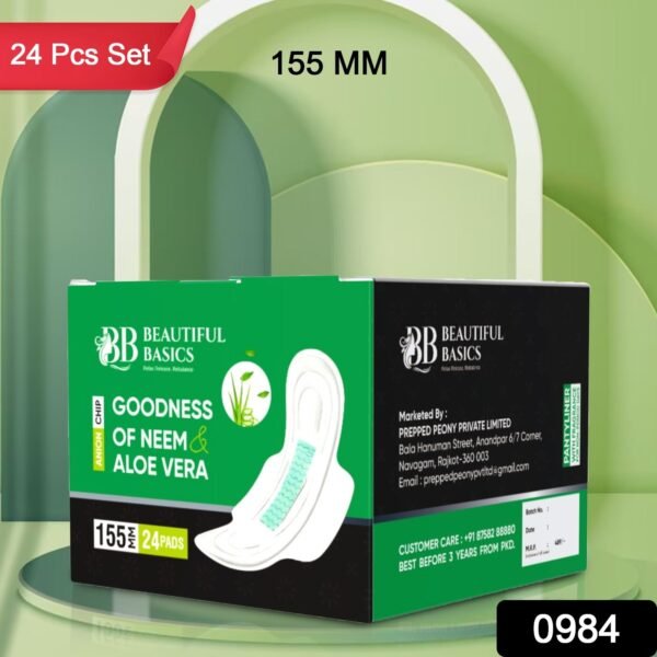 Sanitary Pantyliner with Neem & Aloe Vera, Ultra Thin, PH Balanced, - Image 2
