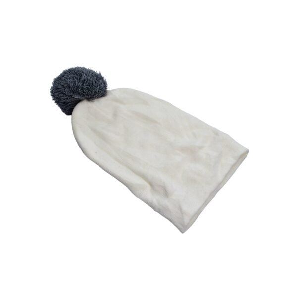 Men's and Women's Skull Slouchy Winter Woolen Knitted Black Inside Fur Beanie - Image 4