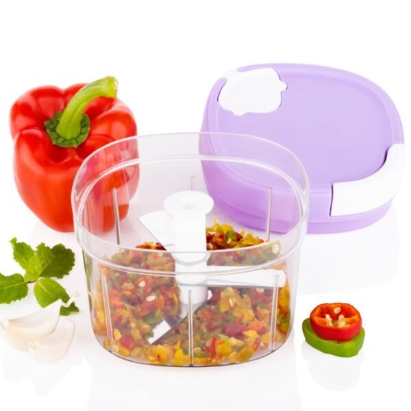2in1 Handy Chopper And Slicer For Home & kitchen (600ML Capacity) - Image 3