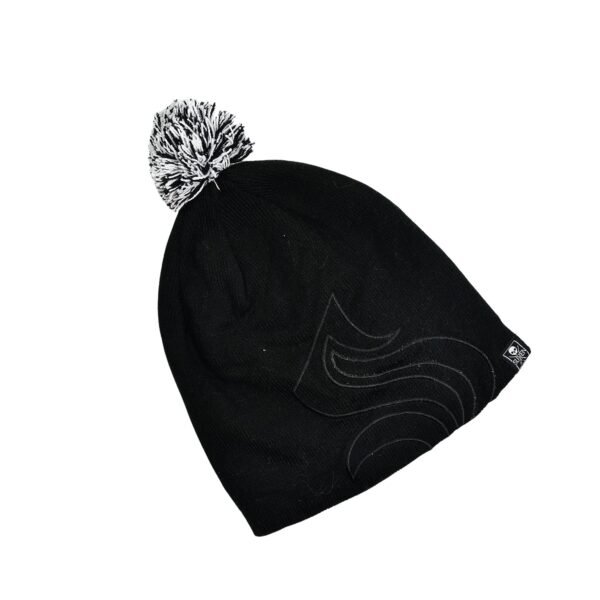 Men's and Women's Skull Slouchy Winter Woolen Knitted Black Inside Fur Beanie - Image 4