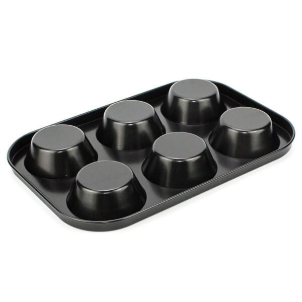 Non-Stick Reusable Cupcake Baking Slot Tray for 6 Muffin Cup - Image 4