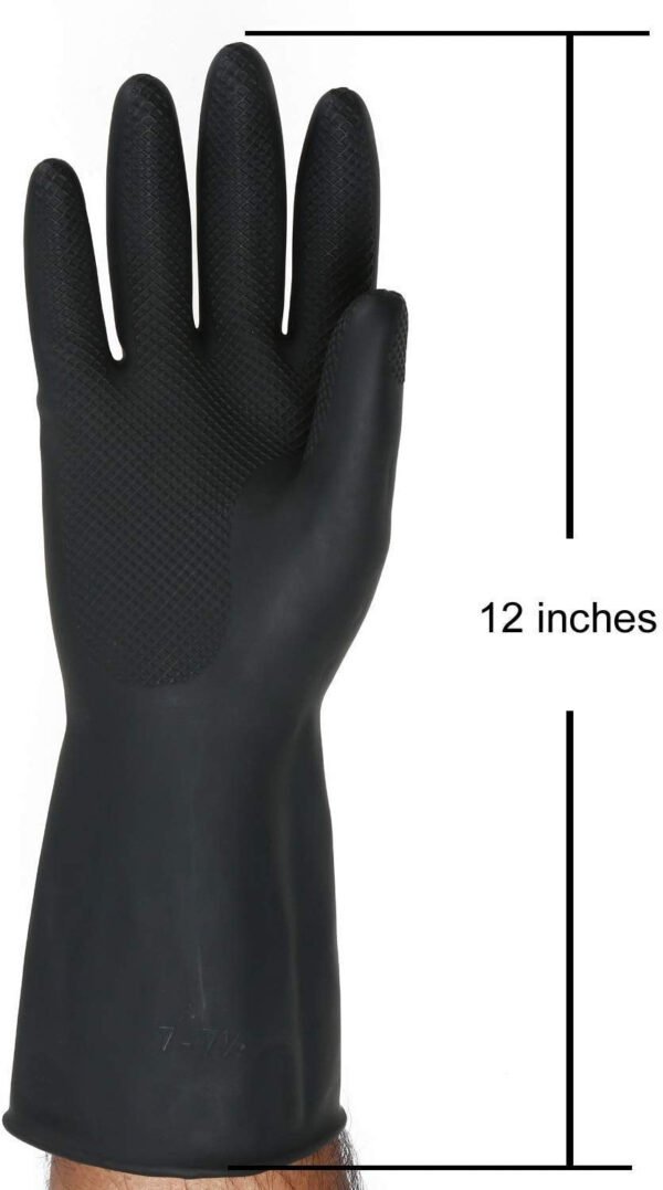 Multipurpose Natural Gum Rubber Reusable Cleaning Gloves - Image 5