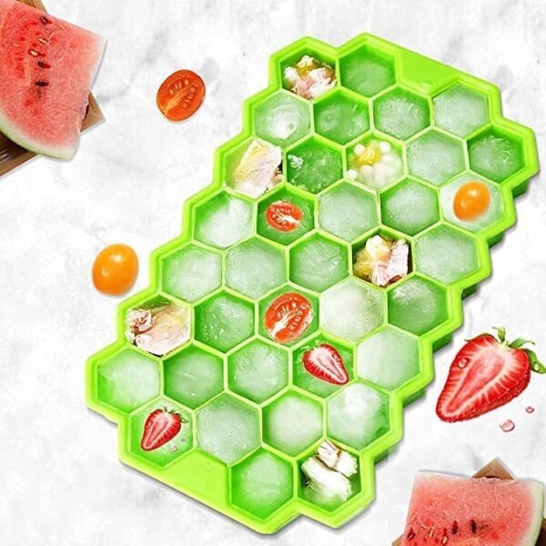 Flexible Silicone Ice Cube Tray, 37 Small Cubes , Fridge Use - Image 5