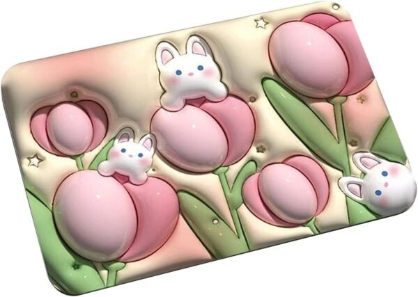 Stone Bath Mat Non Slip Anti Mould 3D Absorbent Bath Mats for Bathroom Stone - Image 2