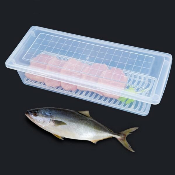 Food Storage Container with Removable Drain Plate and Lid, 1500 ml (Pack of 1