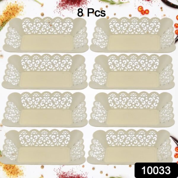 Rectangle Plastic Dinner Plate Snacks / Breakfast, Restaurant Serving Trays - Image 2