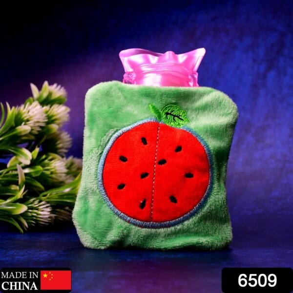 Watermelon Small Hot Water Bag with Cover ? Pain Relief Warmer - Image 2
