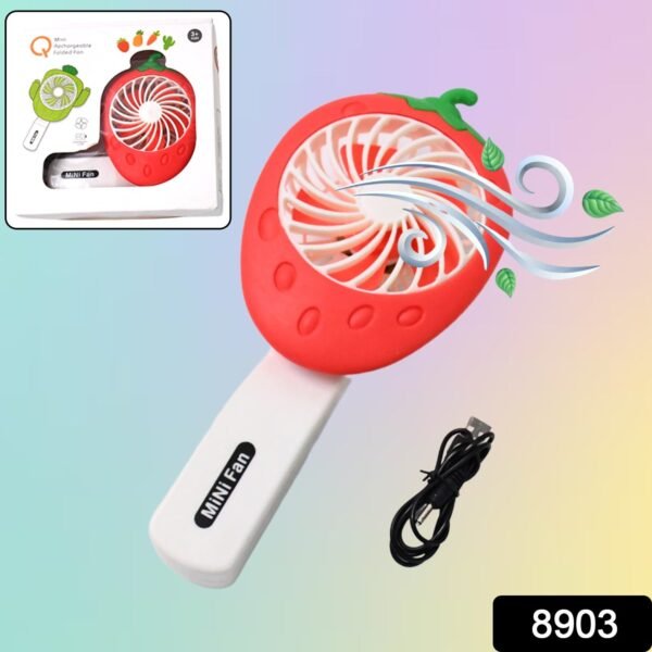 Rechargeable Handheld Mini Fan (Battery Not Included / Mix Colour) - Image 2