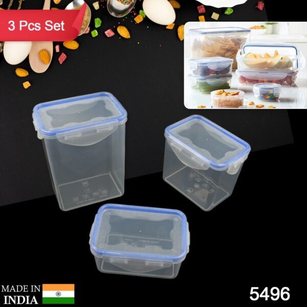 Kitchen Storage Container Set with Food Grade Plastic and Air Seal Lock Lid for - Image 2