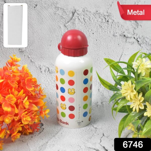 Aluminium, Metal Sports Water Bottle, 1 Pc (Capacity 350 ML Approx) - Image 2