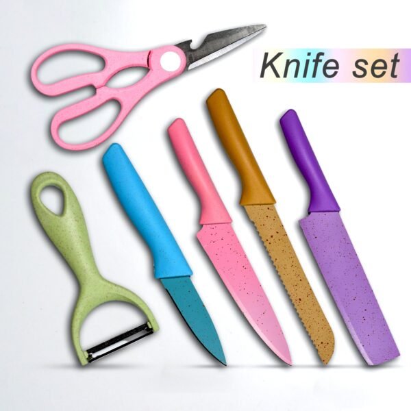 Corrugated 6Pc Kitchen Knife Set Professional Box Knife Set 6 Piece Forged
