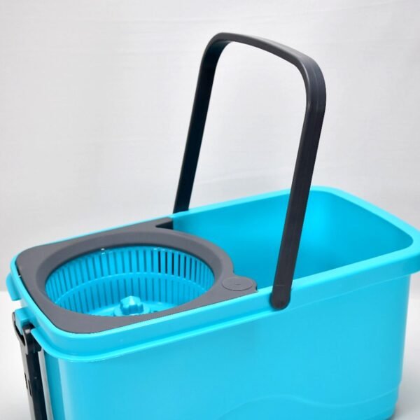 Quick Spin Mop Plastic spin, Bucket Floor Cleaning, Easy Wheels & Big Bucket, - Image 3