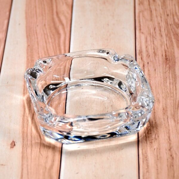 Glass Brunswick Crystal Quality Cigar Cigarette Ashtray Round Tabletop for Home - Image 4