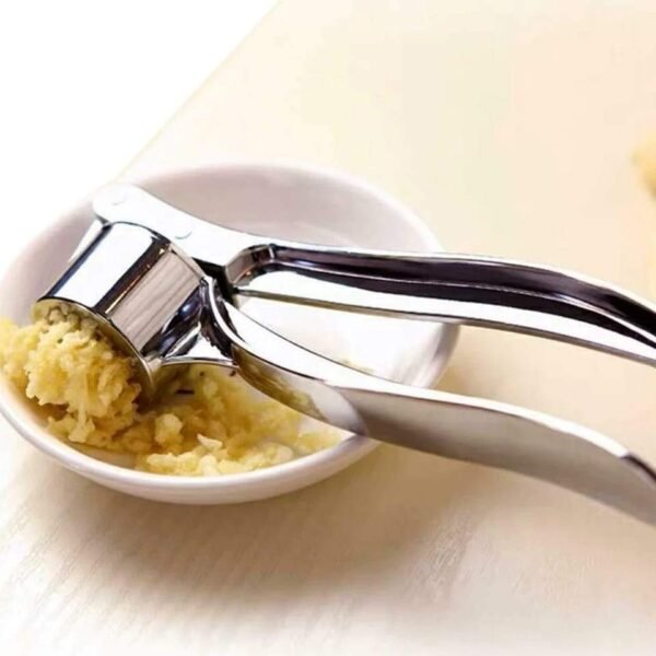 Stainless Steel Garlic Press Crusher ,Crusher ,Squeezer ,Masher ,and Lemon - Image 3