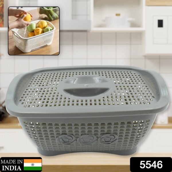 Multipurposes Plastic Basket, Organizer for Kitchen, Countertop, Cabinet, - Image 2