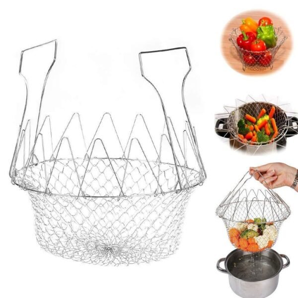 Foldable Strainer Chef Basket - Image 4